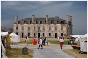 The French Castle at Old Fort Niagara. The Jesuit Chapel is on the 2nd floor, just left of center, in the front. (photo from OldFortNiagara.org)