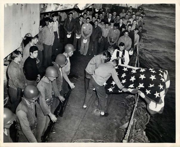 Coast Guard Burial at Sea 27 Mar 45